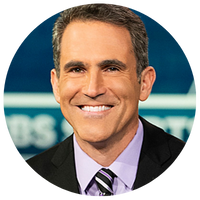 Dark Orange Blue Indigo Bright Bold Organic Tiktok Profile Picture