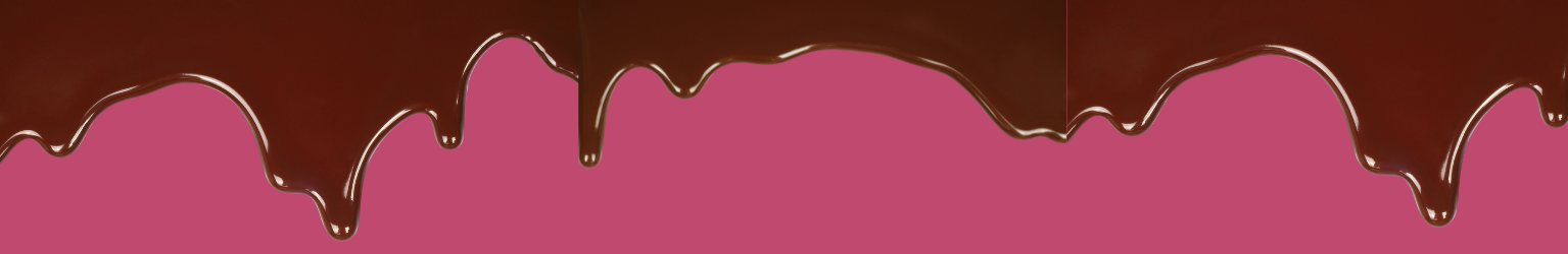 Dripping melted chocolate